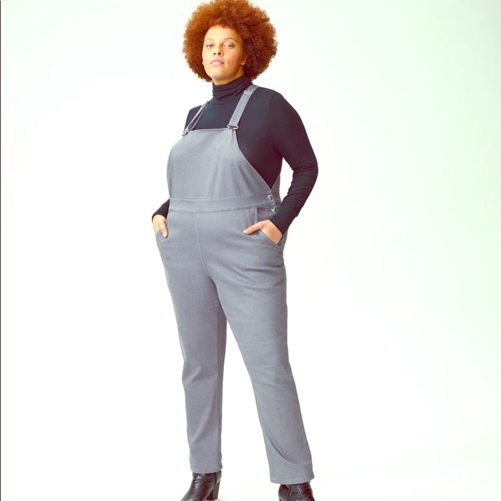 Universal Standard Brooks Overalls in Grey